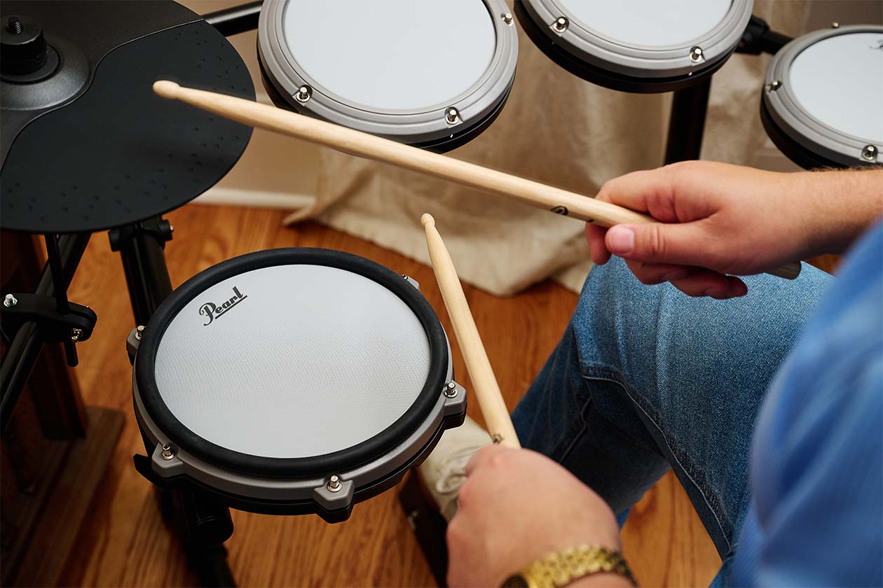 Realistic Feel with Mesh Drum Pads