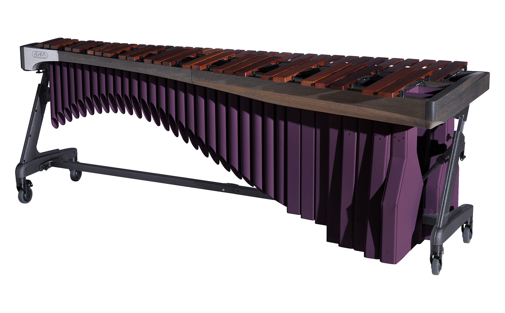 MAHAA50 Adams 5.0 Alpha Marimba 9G4 Graphite-Purple Dusk_Audience Side