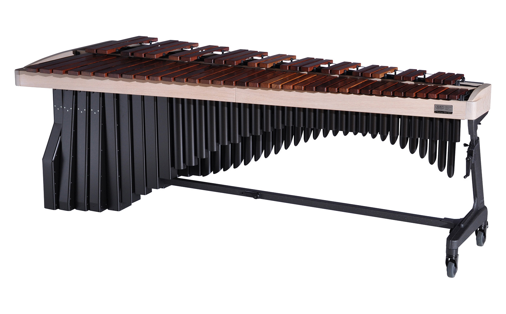 MAHAA50 Adams 5.0 Alpha Marimba 9W1 Whitewash-Midnight Black_Player Side