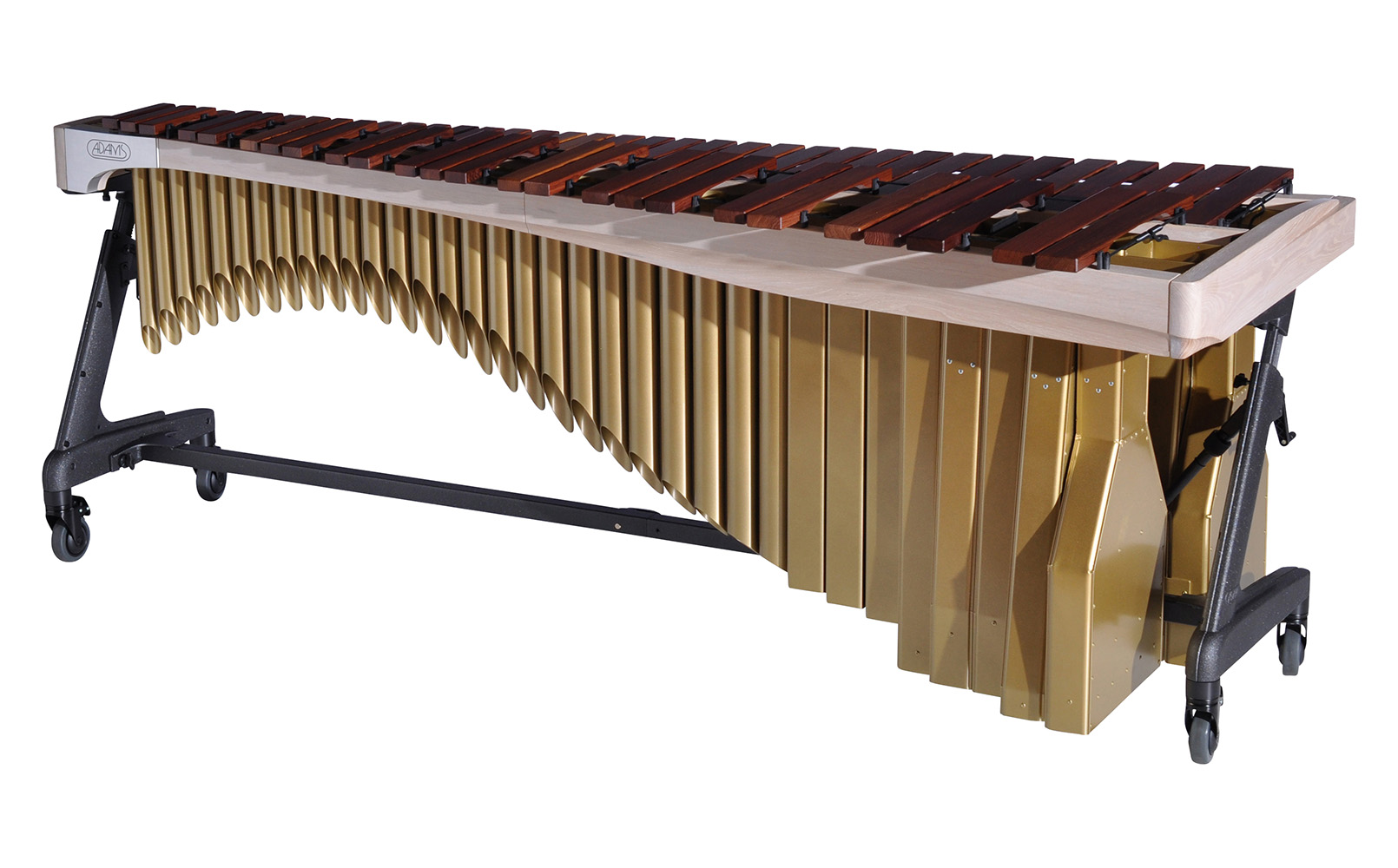 MAHAA50 Adams 5.0 Alpha Marimba 9W3 Whitewash-Satin Gold_Audience Side