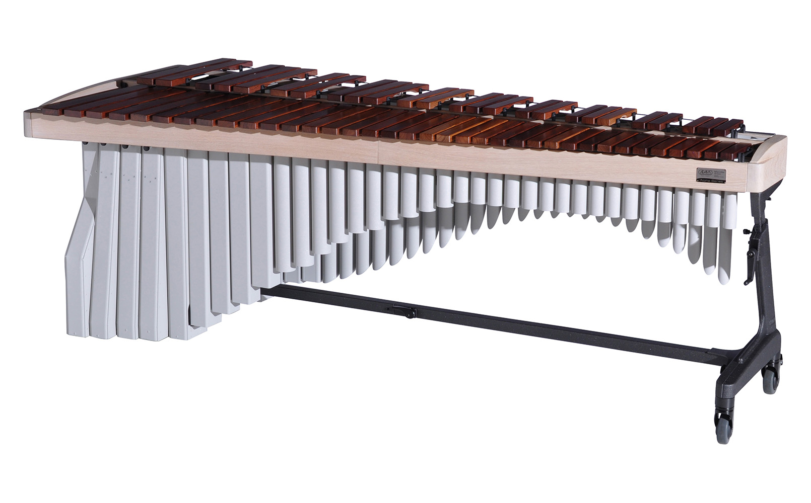 MAHAA50 Adams 5.0 Alpha Marimba 9W5 Whitewash-Titanium Silver_Player Side
