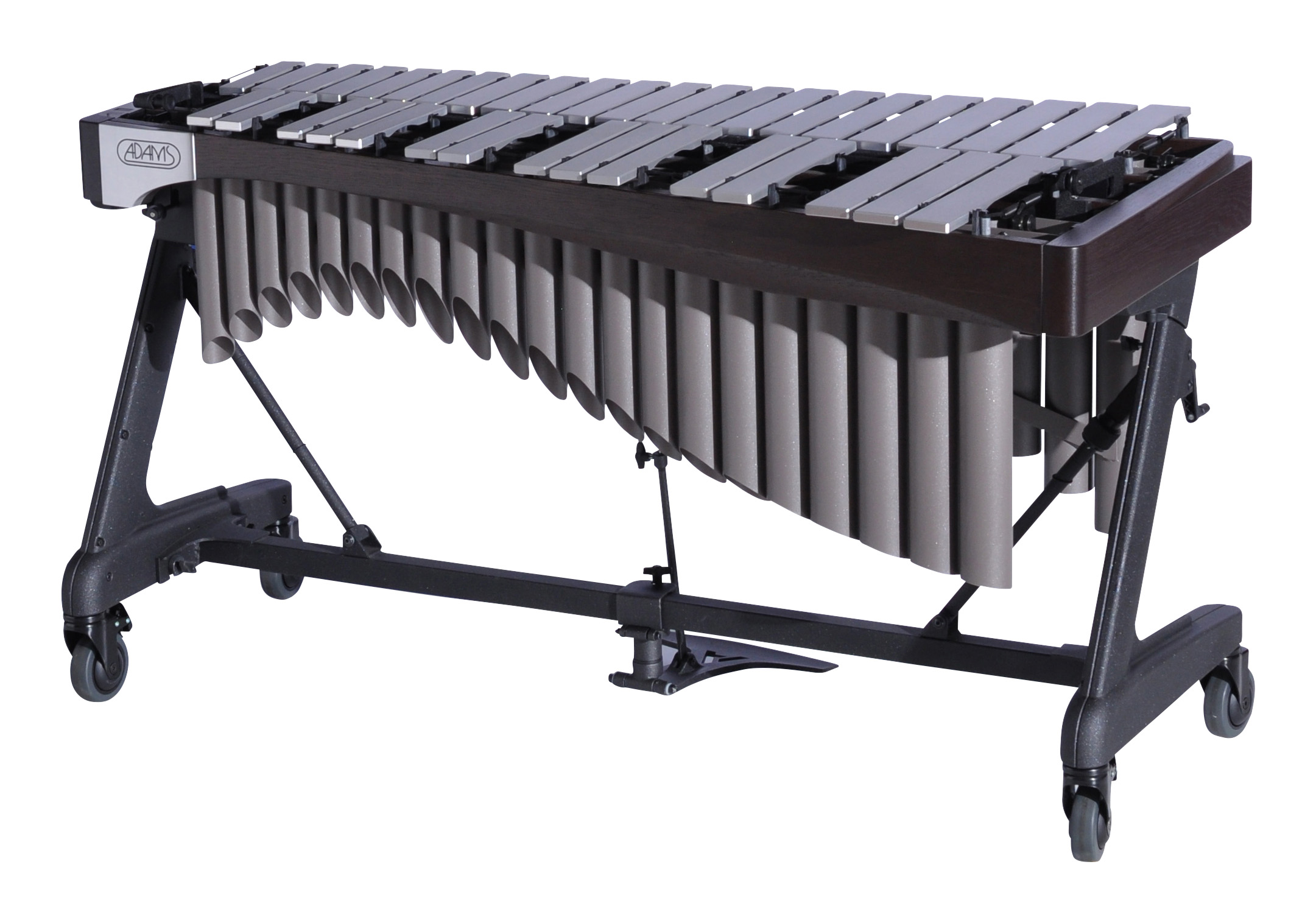 VAWA30G Adams 3.0 Alpha Vibraphone Silver Bars With Motor 9E2 Espresso-Desert_Audience Side