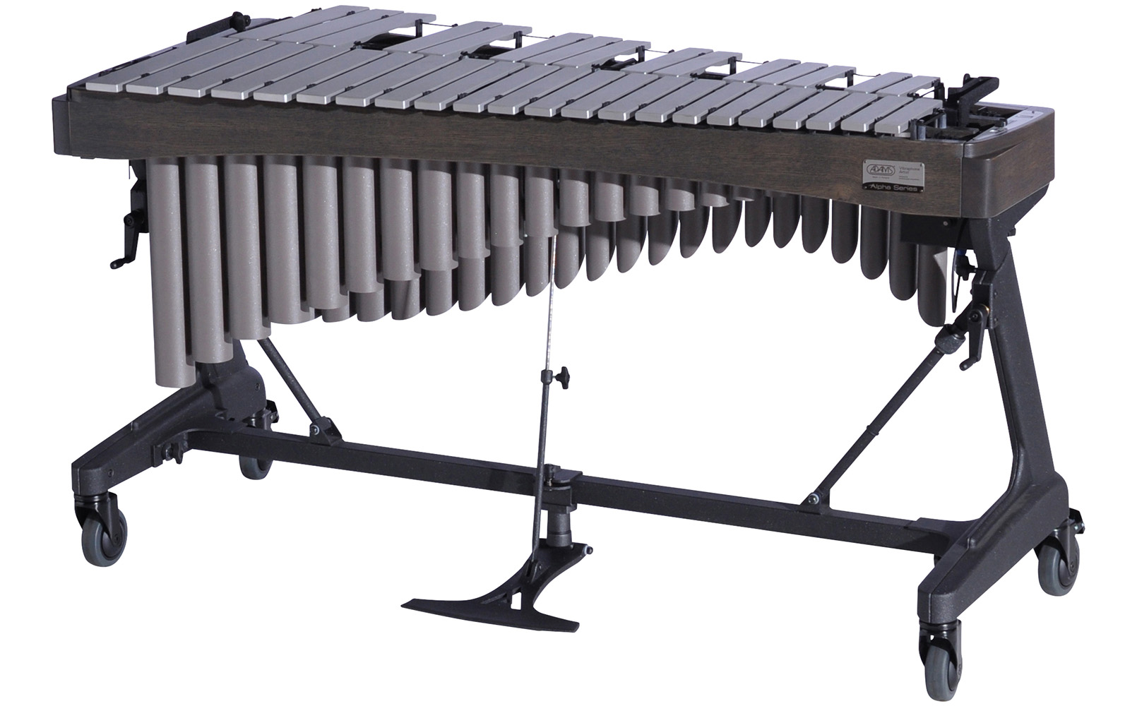 VAWA30S Adams 3.0 Alpha Vibraphone Silver Bars With Motor 9G2 Graphite-Desert_Player Side