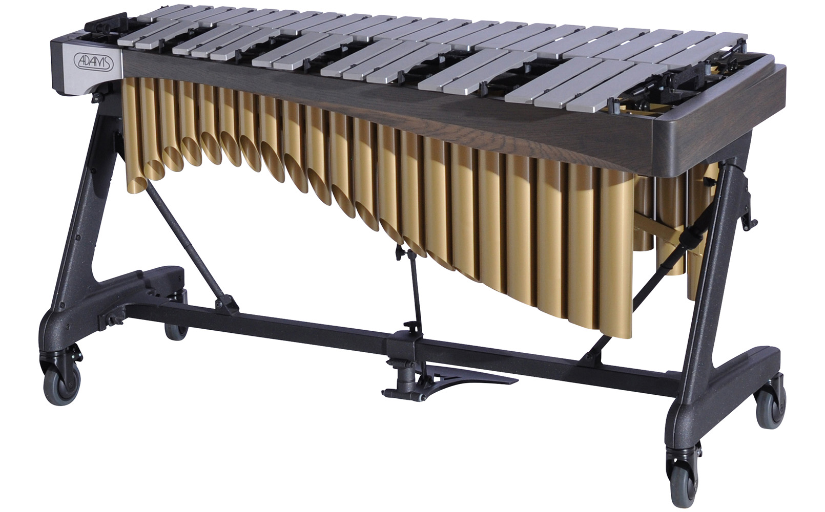 VAWA30S Adams 3.0 Alpha Vibraphone Silver Bars With Motor 9G3 Graphite-Satin Gold_Audience Side