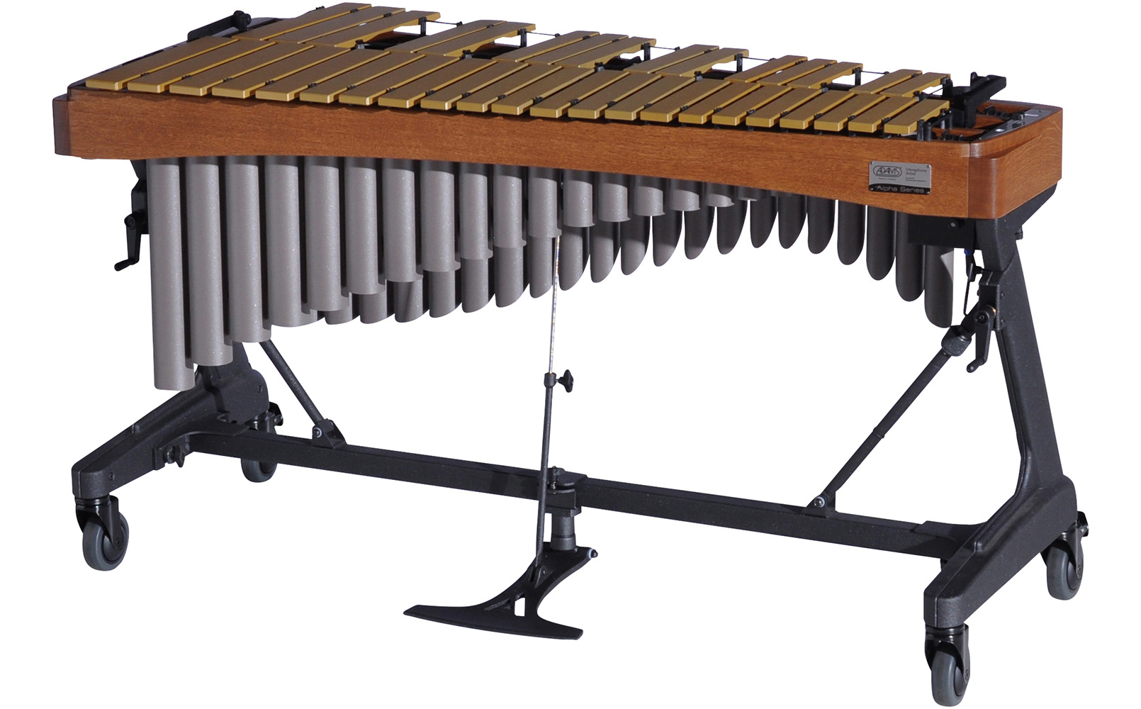 VAWA30G Adams 3.0 Alpha Vibraphone Gold Bars With Motor 9T2 Walnut-Desert_Player Side