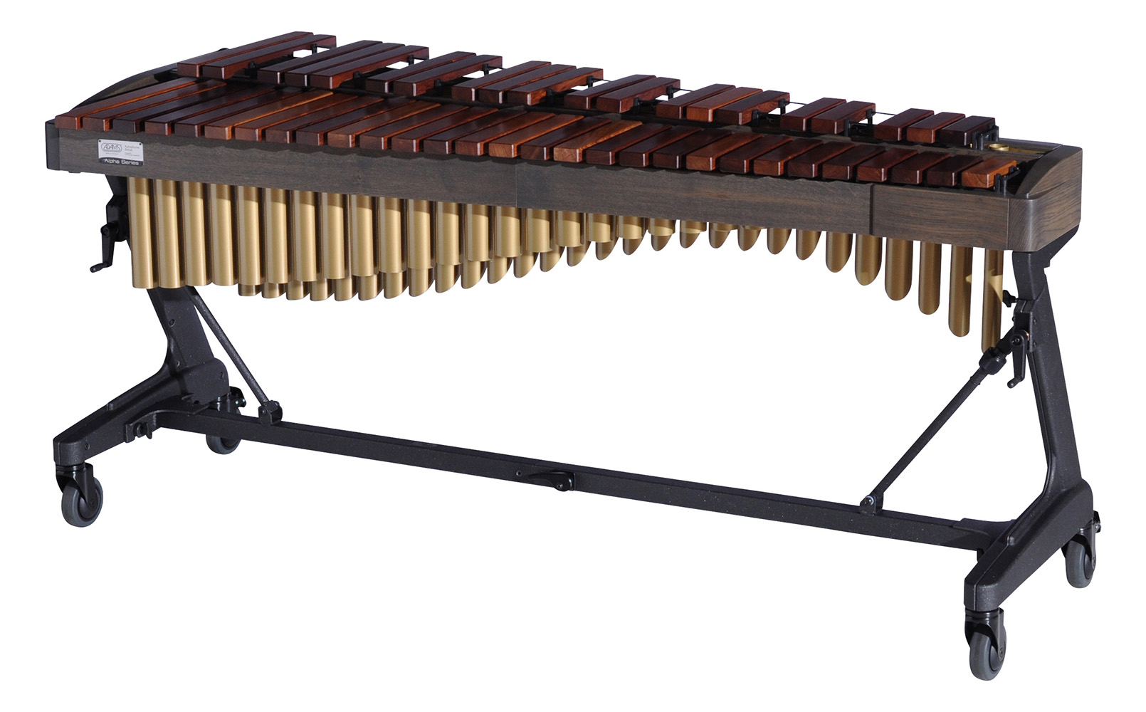 XAHAA40 Adams 4.0 Alpha Xylophone, 9G3 Graphite_Satin Gold_Player Side