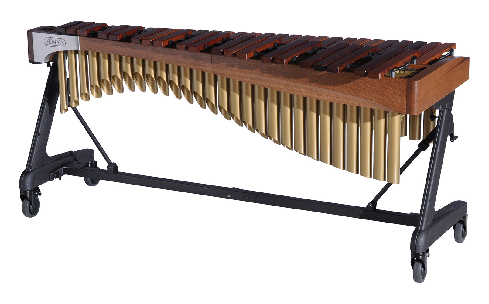 XAHAA40 Adams 4.0 Alpha Xylophone, 9T3 Walnut_ Satin Gold_Audience Side