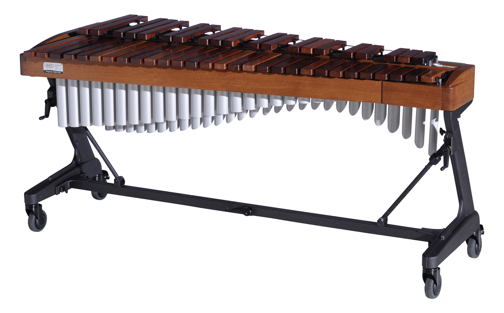 XAHAA40 Adams 4.0 Alpha Xylophone, 9T5 Walnut_Titanium Silver_Player Side