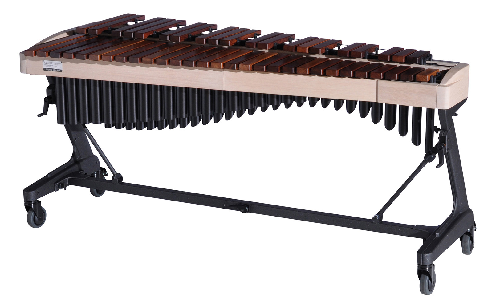 XAHAA40 Adams 4.0 Alpha Xylophone, 9W1 WhiteWash_Midnight Black_Player Side