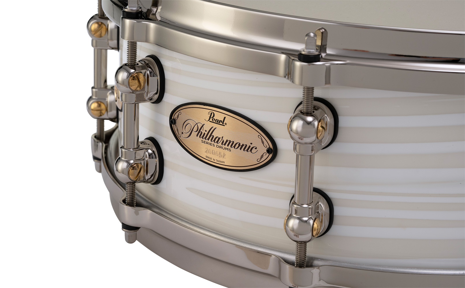.com: Pearl Philharmonic Maple Pancake Snare Drum - 2.5-inch x  13-inch - Nicotine White Marine Pearl : Musical Instruments