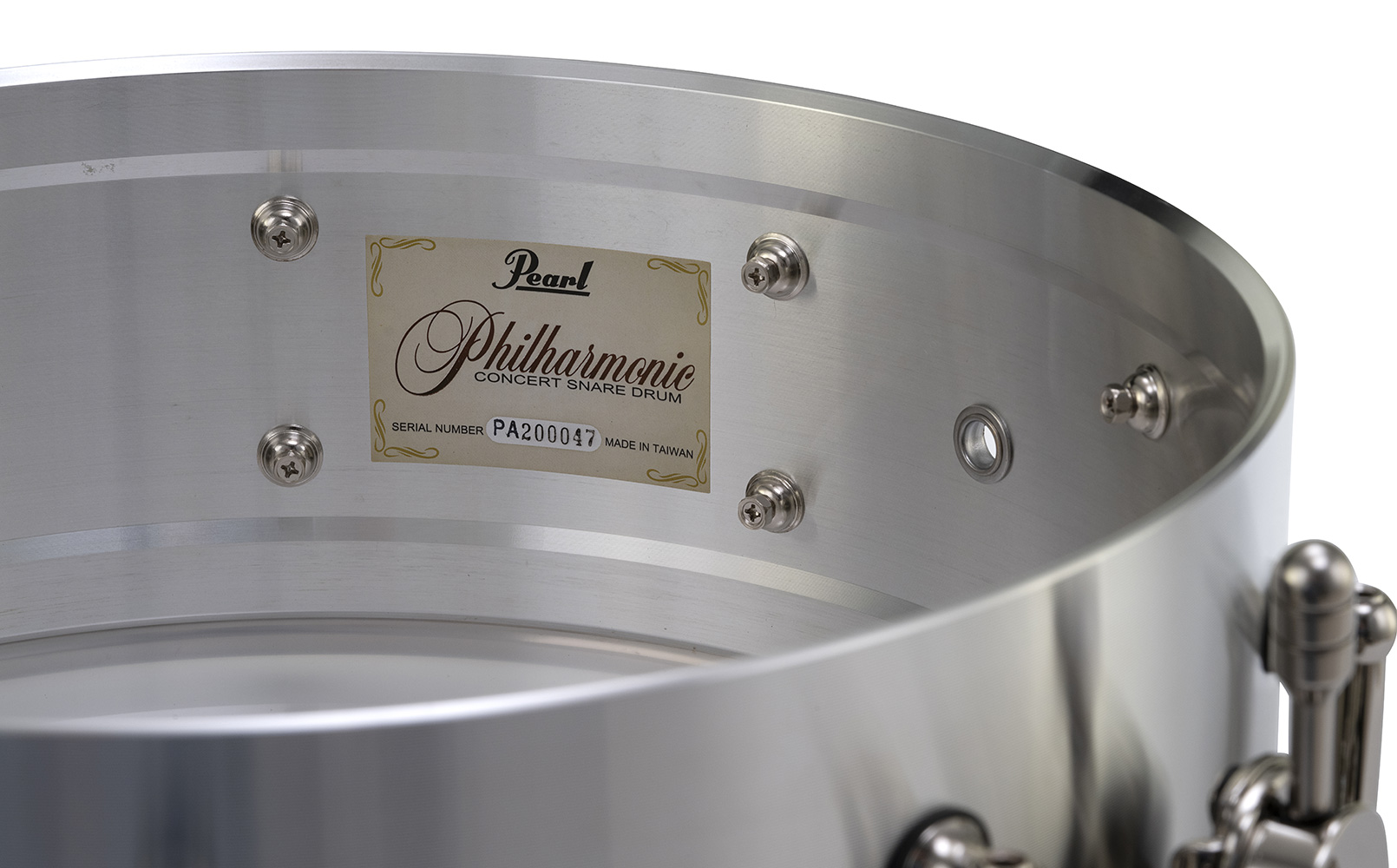 Pearl Philharmonic Snare 14x4 Cast Aluminum — Drums on SALE