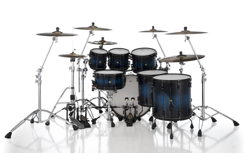 Masterworks - Maple Gum - Artisan Blueburst over Exotic Limba with Black Hardware