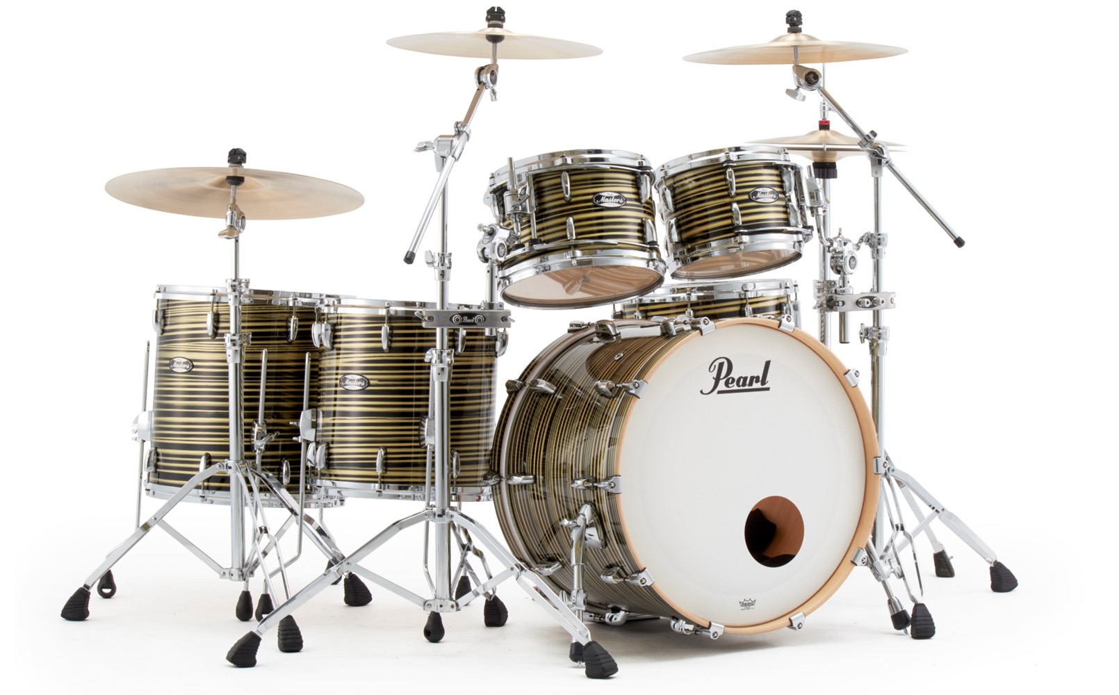 MM6C924XSPLC Masters Maple + 14x14 Floor Tom 873 Gold Oyster Swirl