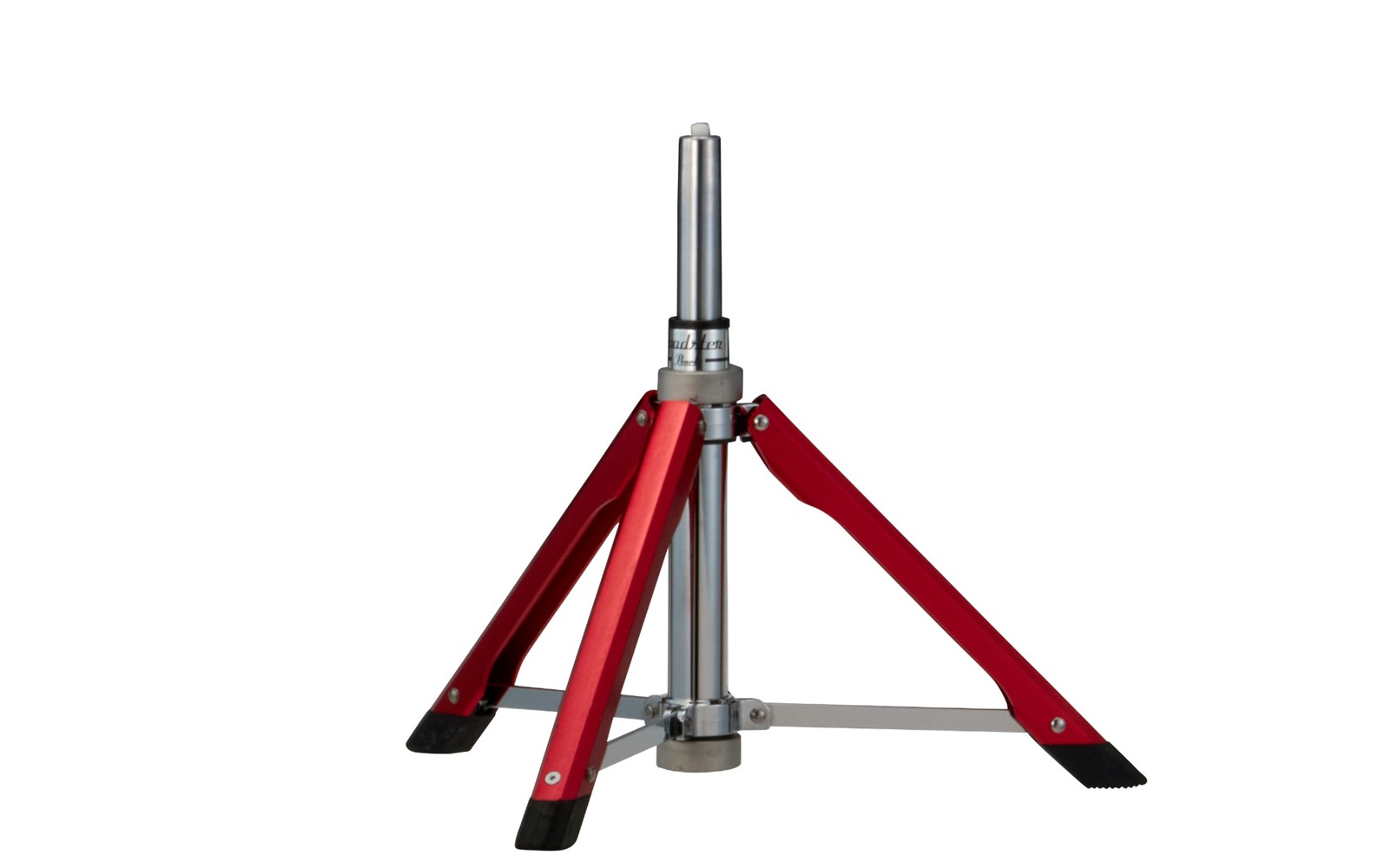 DRUMMER'S THRONE W/RED CLOTH SEAT TOP & RED GAS LIFT BASE