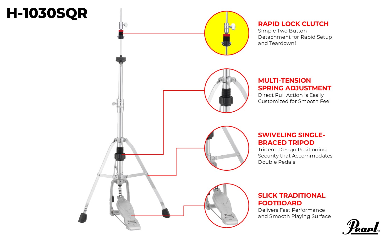 H1030SQR Hi-Hat Stand