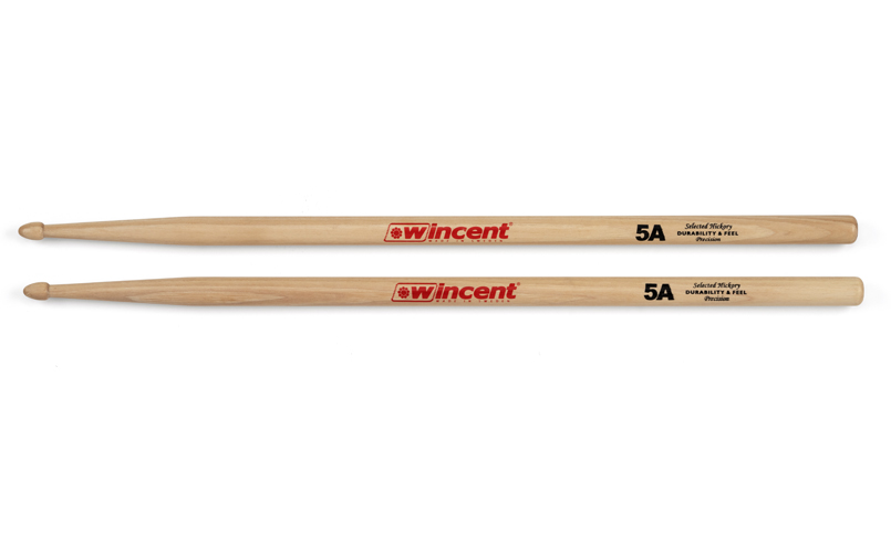 Wincent 5A Precision Drumsticks, Acorn Tip (Pair)