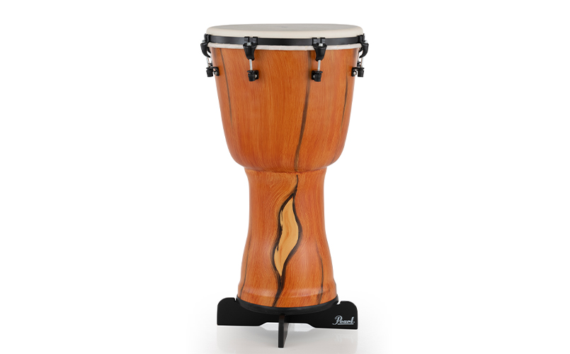 Top Tuned Djembe with PBJSTD Wood Djembe Stand