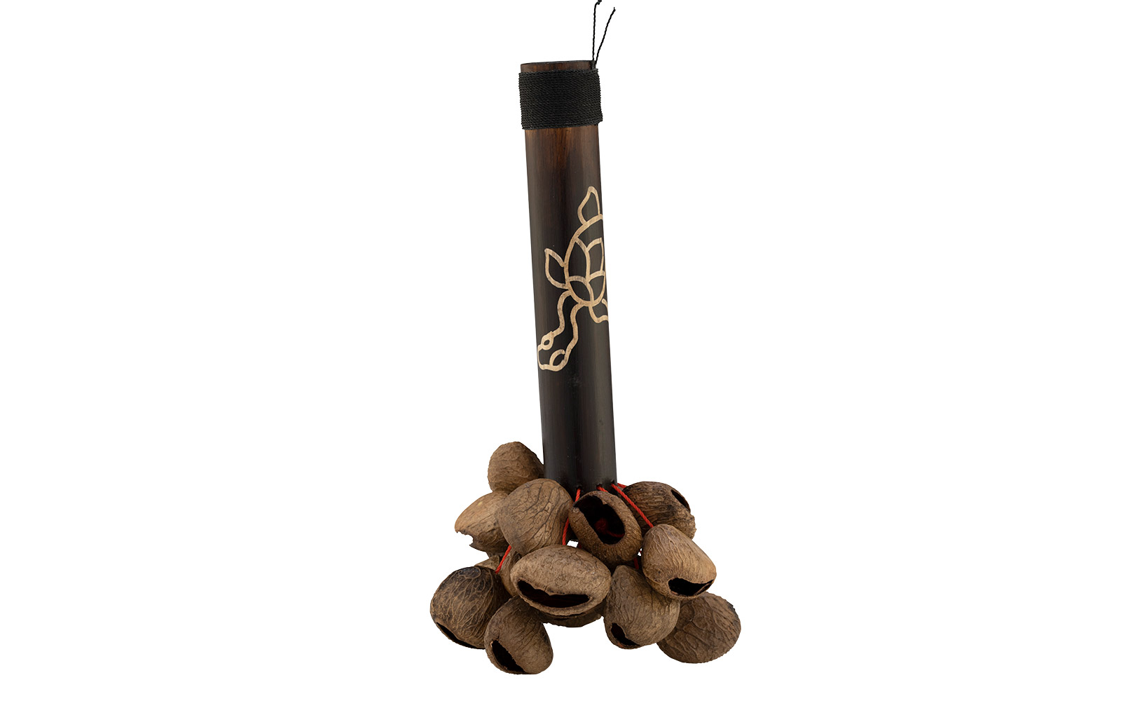Pangi Nut Shaker with Bamboo Handle