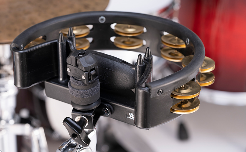 Quickmount Tambourine with Brass Jingles