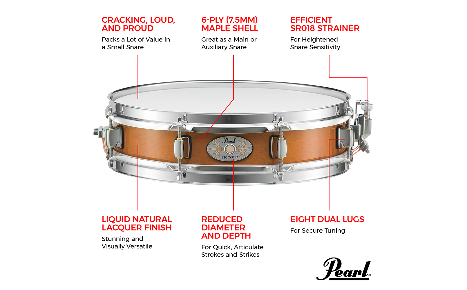 Effect Piccolo Snare drum Maple 13x3_M1330_Mini snare
