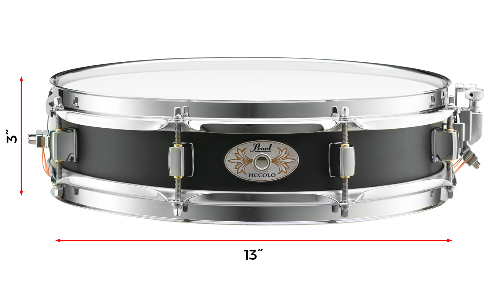 13x3 Steel Effect Piccolo Snare | パール楽器【公式サイト】Pearl Drums