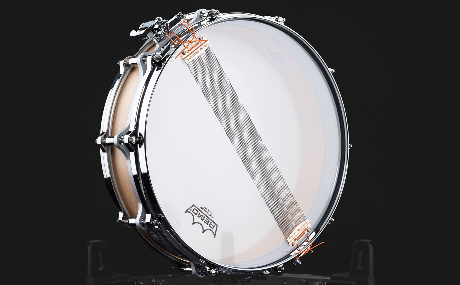 FTBB1435 14x3.5 Free Floating Birch Snare Drum 320 Satin Birch