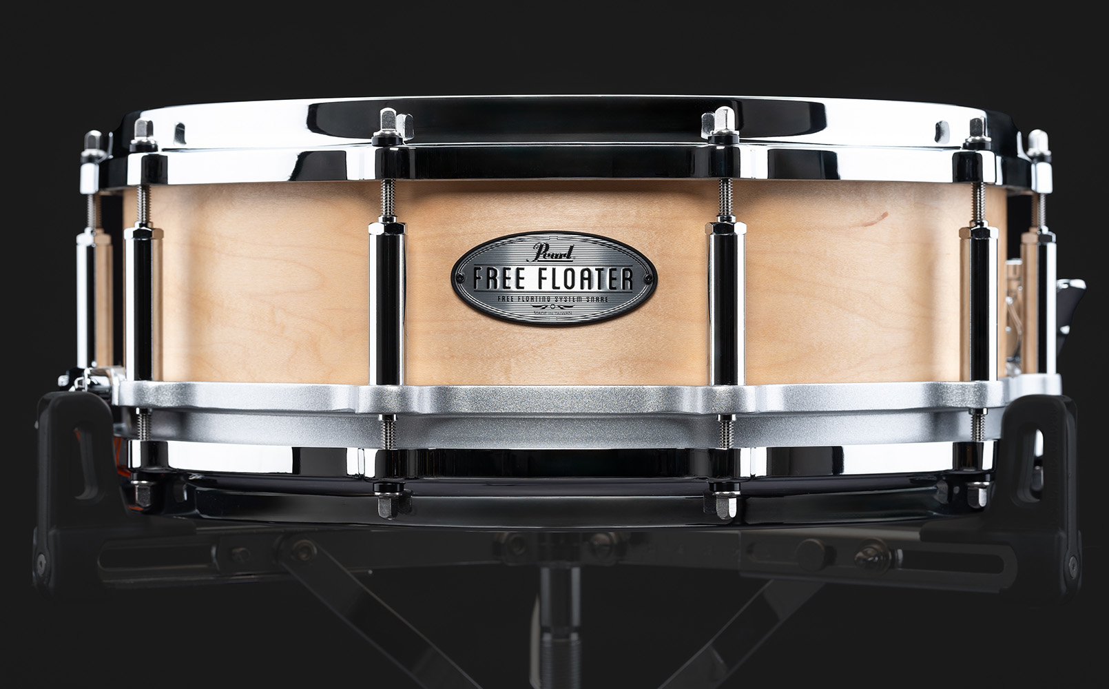 FTMM1450 Free Floater 14x5.0 Maple Snare Drum 321 Satin Maple