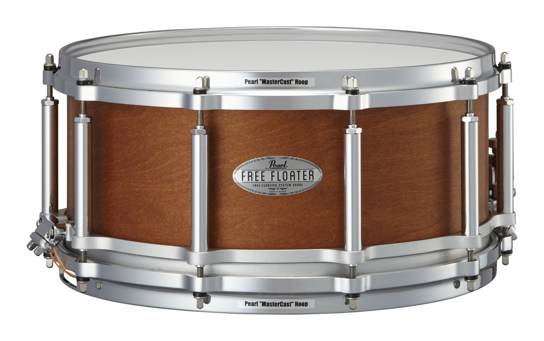 Free Floating 14"x6.5" Maple/Mahogany Snare
