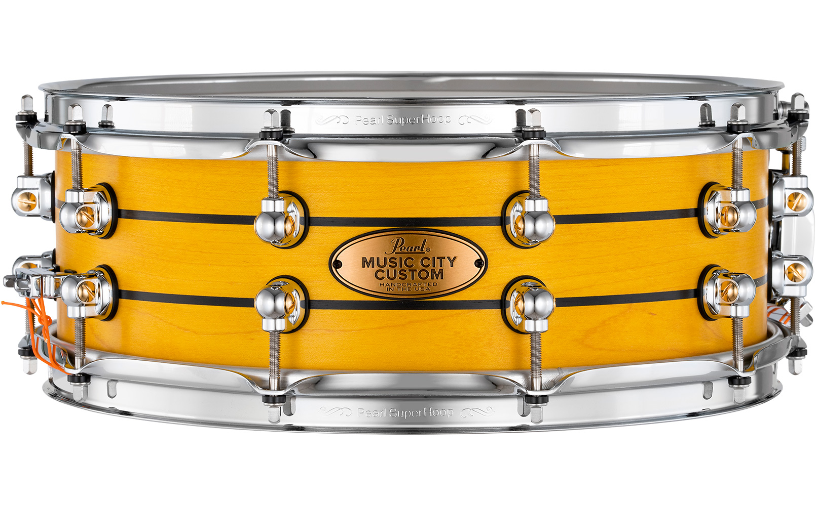 14x5 Maple - Yellow #2 with Dual Ebony Inlay