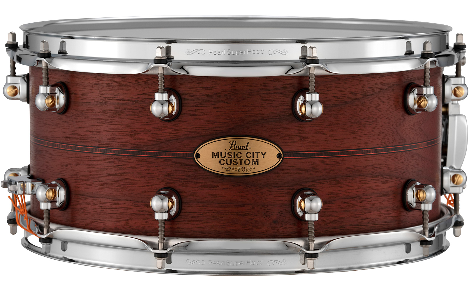 14x6.5 Walnut  - Royal Blood Stain + Boxwood Rose Inlay