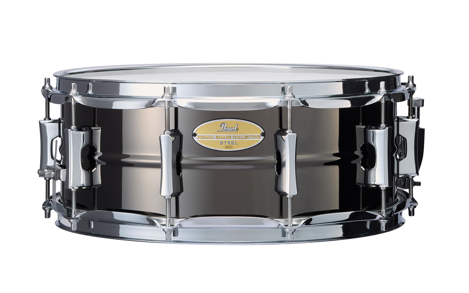 Primal Collective Steel (FE-C) Snares - Black Nickel Shell Finish 