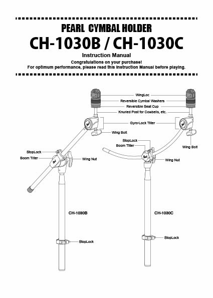 CH-1030B, CH-1030C Instruction Manual