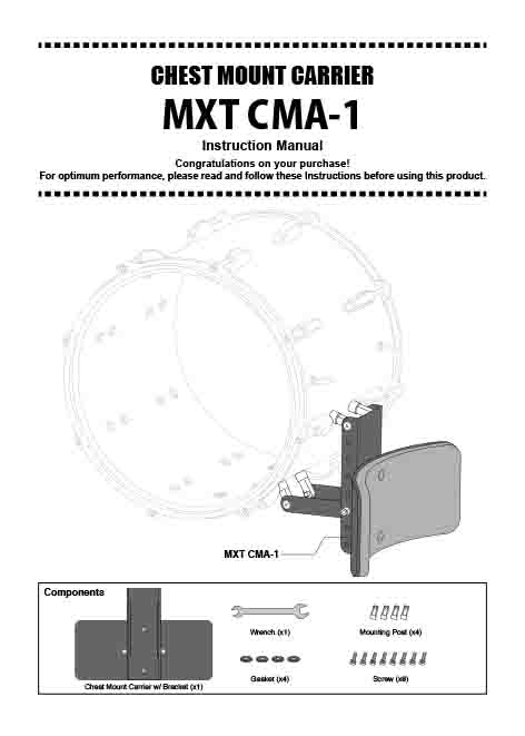 MXT CMA CHEST MOUNT CARRIER Manual