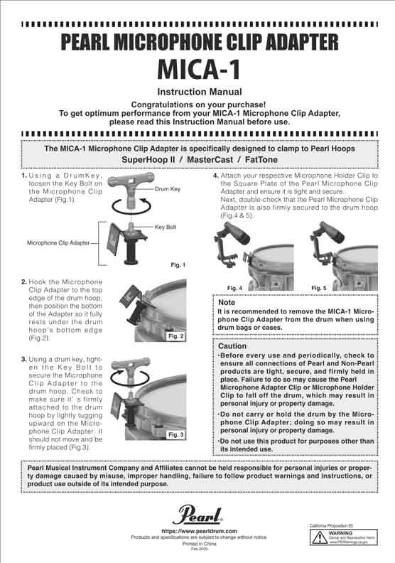 MICA1 Instruction Manual