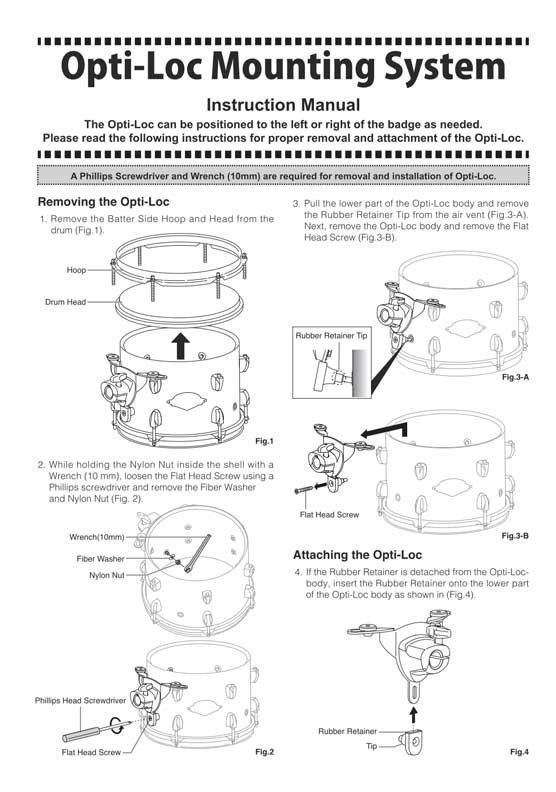 Opti-Loc Mounting System Instruction Manual