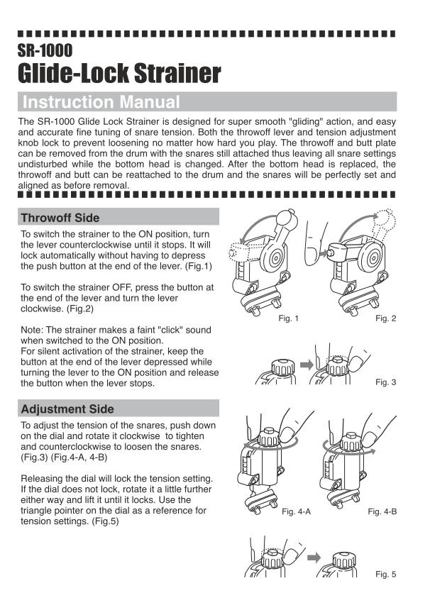 SR1000 Instruction manual