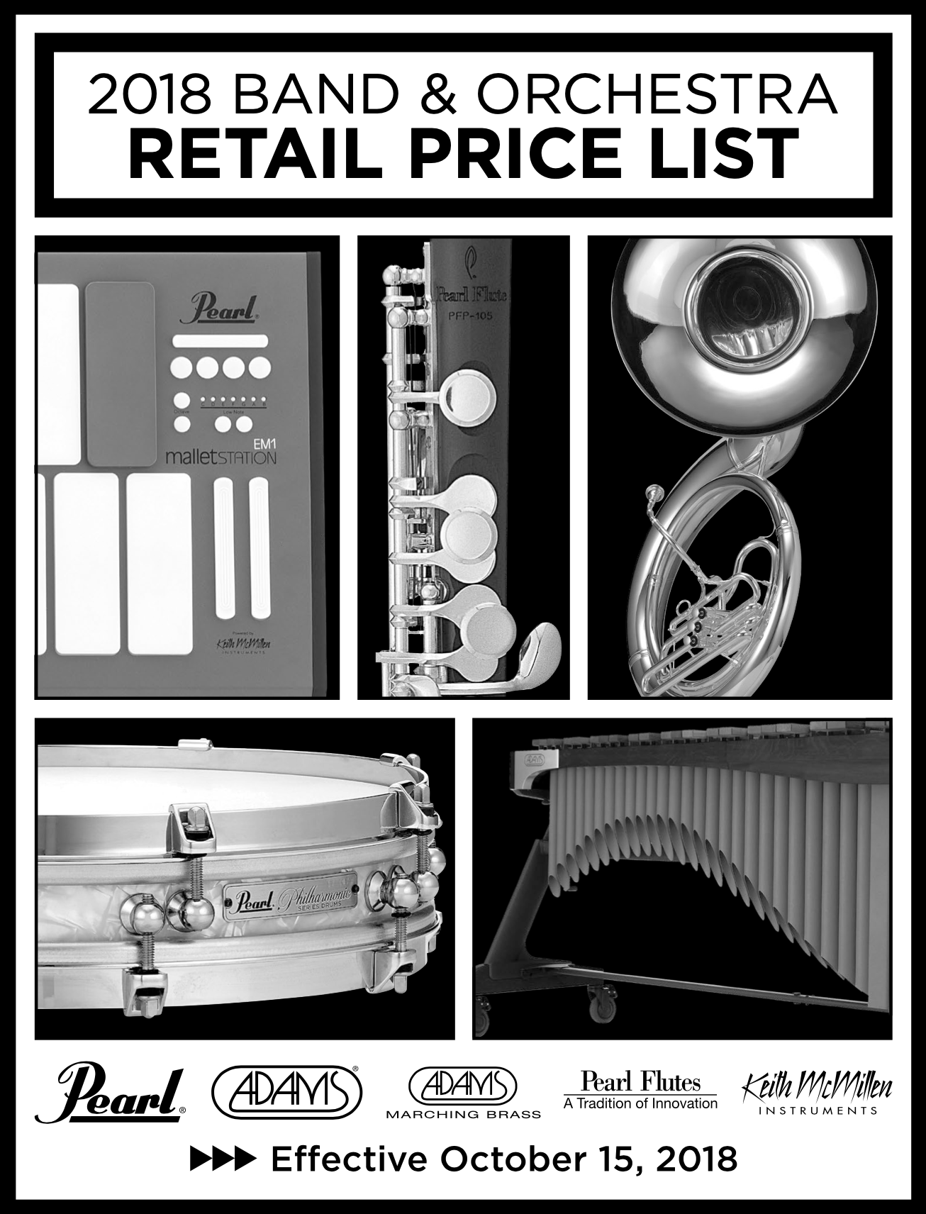 2018 Band & Orchestra Price List