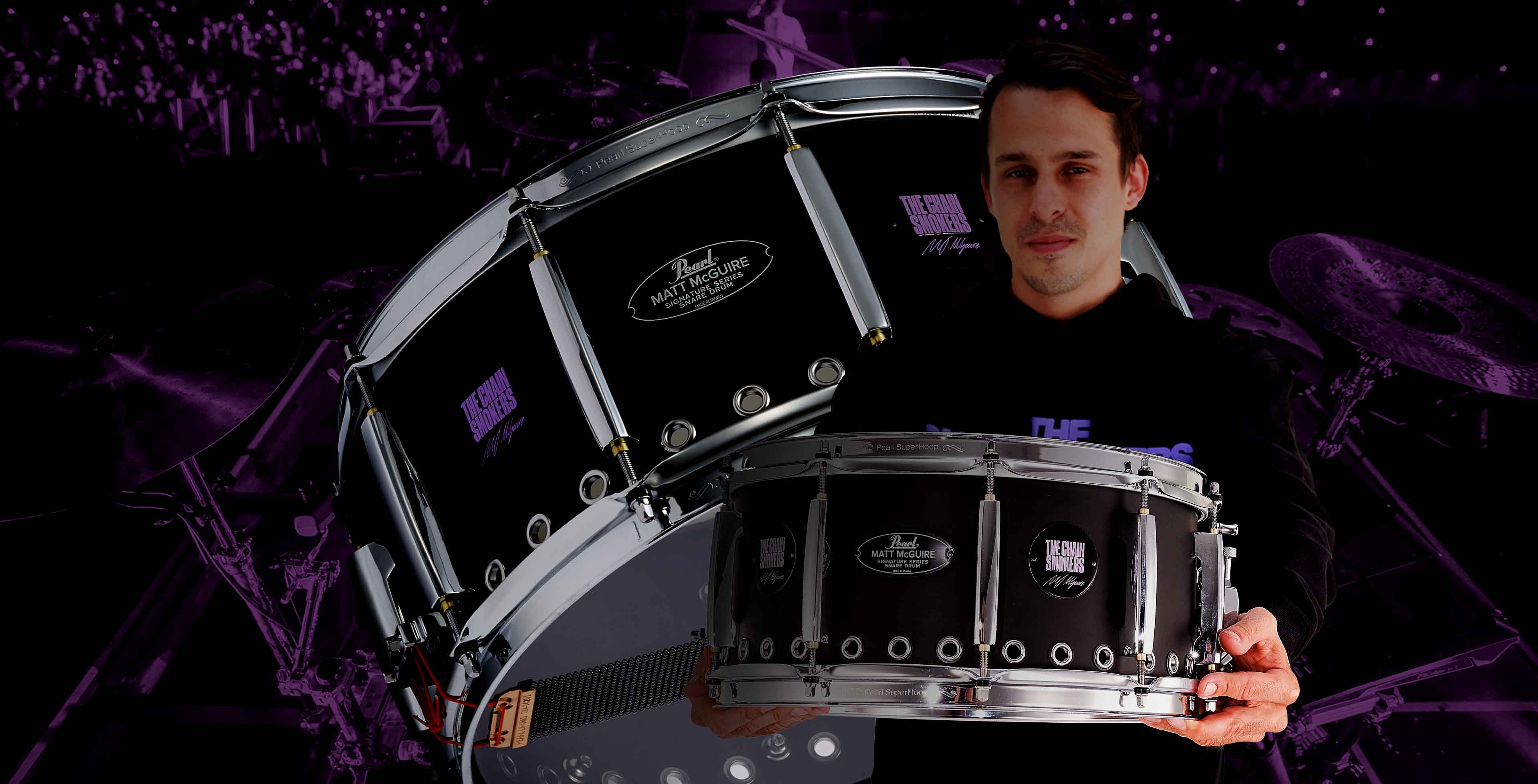 A1_Matt McGuire Signature Snare Drum with Matt.jpg
