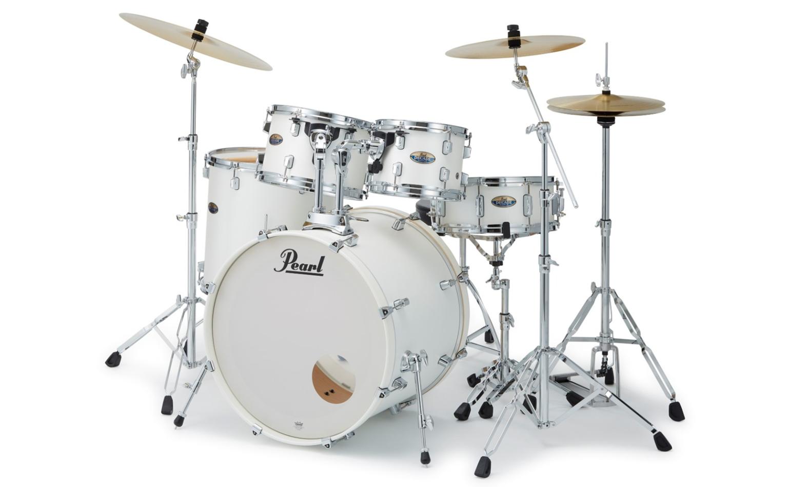 DMP925SPC Decade Maple Series 229 White Satin Pearl +HWP830 +Solar Cymbals +D-790