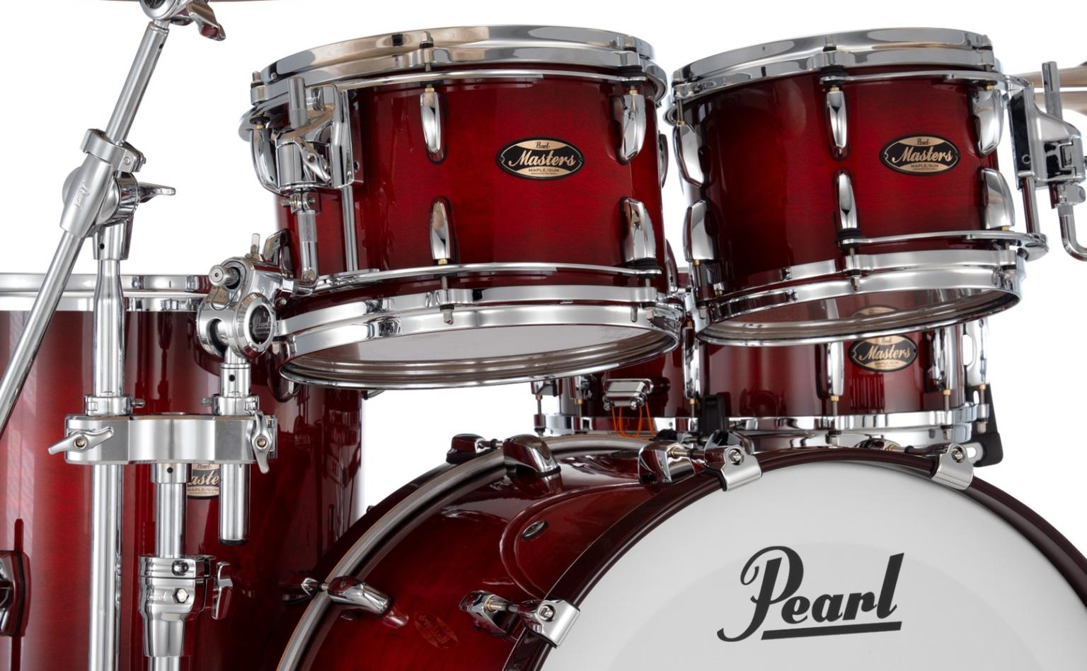 MMGP924XSPLC Masters Maple Gum + 14x14 Floor Tom 886 Deep Red Burst