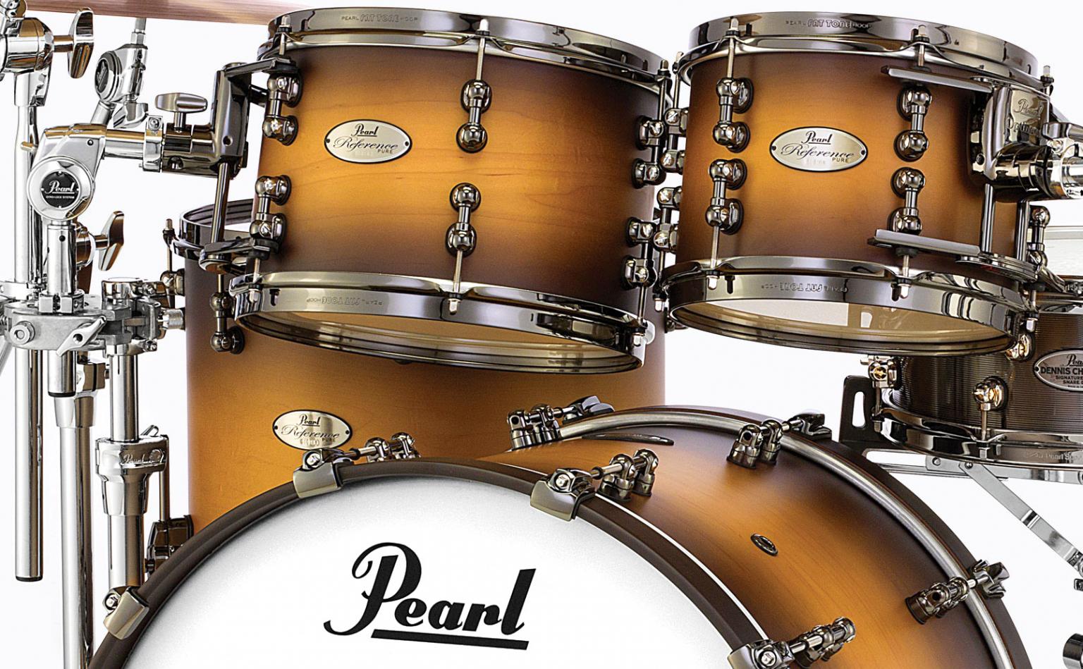 Pearl Reference Pure 4-Piece Shell Pack - Matte Olive Burst