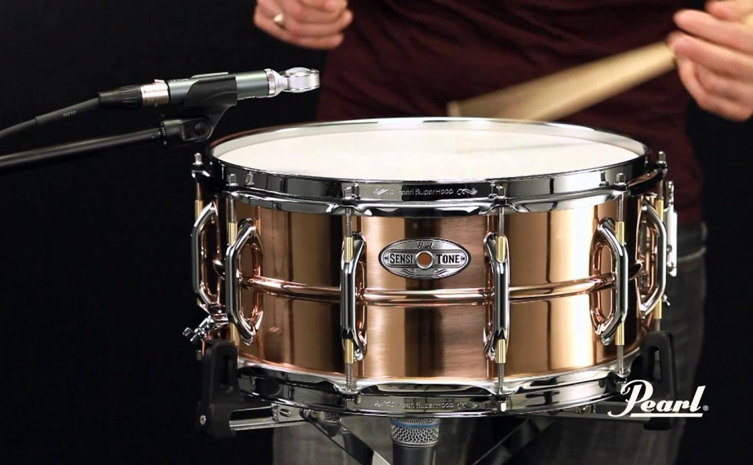 Pearl 6.5x14 SensiTone Premium Beaded Brass Snare Drum
