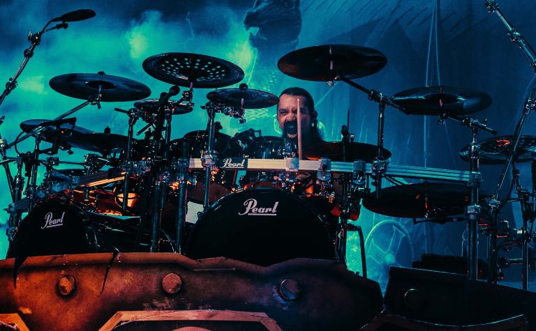 Jocke Wallgreen - Pearl Drums - Photo By Dieter Unrath