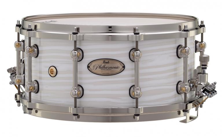 14" x 6.5" Philharmonic 20-Ply Maple-Birch #854 White Ice Swirl
