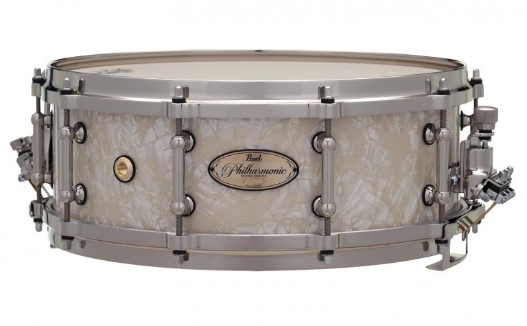 PHP1450N 14x5 Philharmonic 8-Ply Snare Drum 405 Nicotine White Marine Pearl