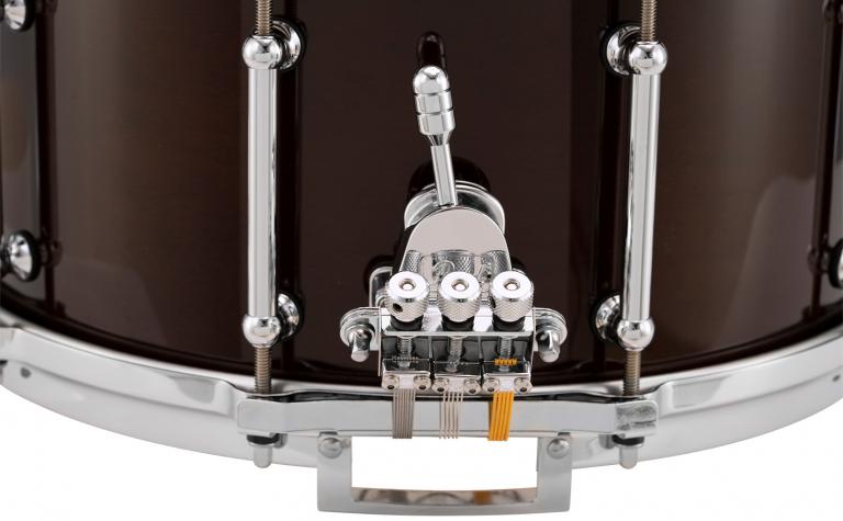 PHM1465C 14x6.5 Philharmonic Solid Maple Snare Drum SR-505 Triad Silent Strainer