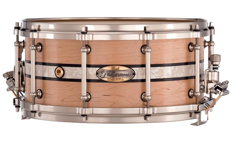 PHSM1465R/N1003 14" x 6.5" Solid Maple #1003 Duoband Ebony Marine Inlay