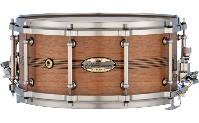 PHSC1465RN/1004 14" x 6.5" Philharmonic Solid Cherry #1004 Boxwood Rose Triband Inlay