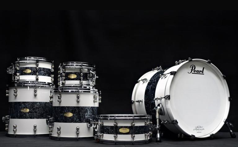 White Stripes with Silver Marbleized