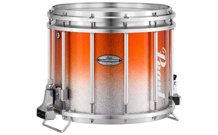#980 Orange-Silver Sparkle Fade Top